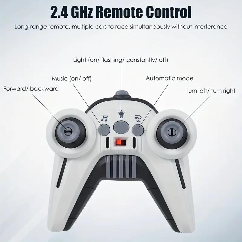 Cybertruck RC Toy Car 1:12 Scale – 4WD Monster Truck Style with LED Lights & Music, All-Terrain Off-Road Pickup with 2.4GHz Remote Control Truck ,