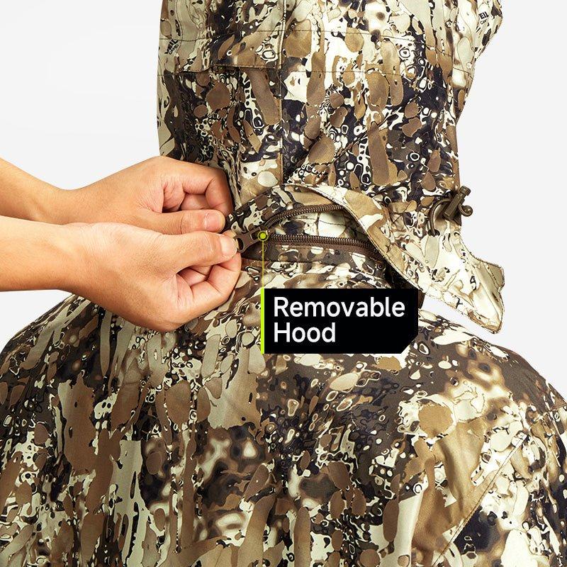 TIDEWE Men’s Heated Duck Hunting Jacket with Fleece Lining, Waterproof 1/2 Zip Jacket for Hunting