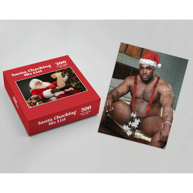 Santa Checking His List Prank Puzzle