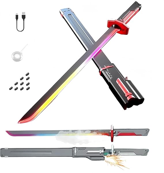 Cyberpunk Neon Sword: Become the Star of Any Scene with Ultimate Light & Sound Effects