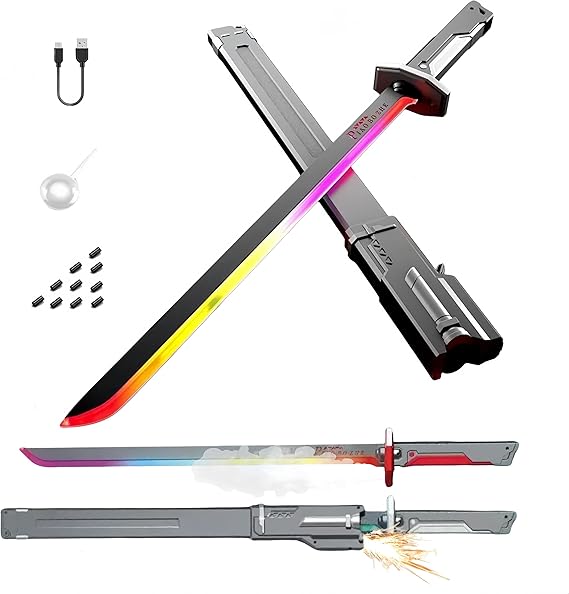 Cyberpunk Neon Sword: Become the Star of Any Scene with Ultimate Light & Sound Effects