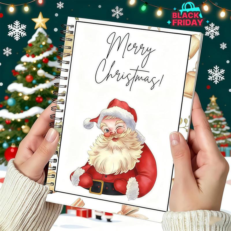 Christmas Gift Card Book, 5x7 Inch Colorful Spiral Bound Card Book ,