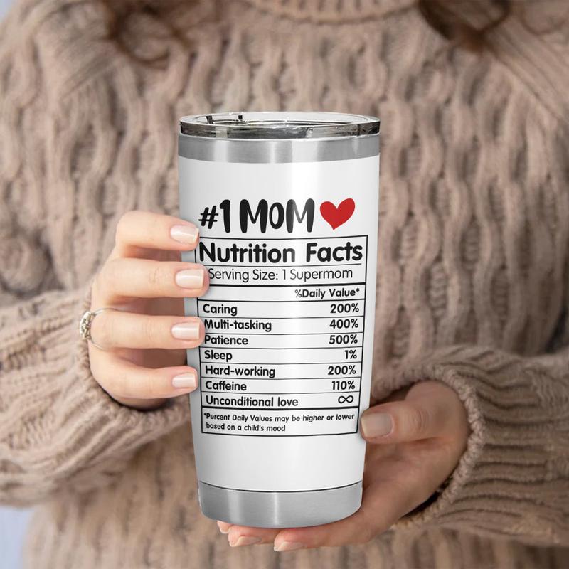 Unique Gift for Mom – Best Mom Ever Insulated Tumbler, Perfect Christmas & Thanksgiving Gift for Mom, Mother-in-Law, Bonus Mom, Grandma | 20oz Stainless Steel Tumbler with Lid