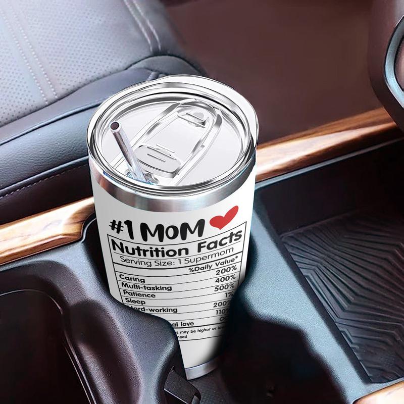 Unique Gift for Mom – Best Mom Ever Insulated Tumbler, Perfect Christmas & Thanksgiving Gift for Mom, Mother-in-Law, Bonus Mom, Grandma | 20oz Stainless Steel Tumbler with Lid