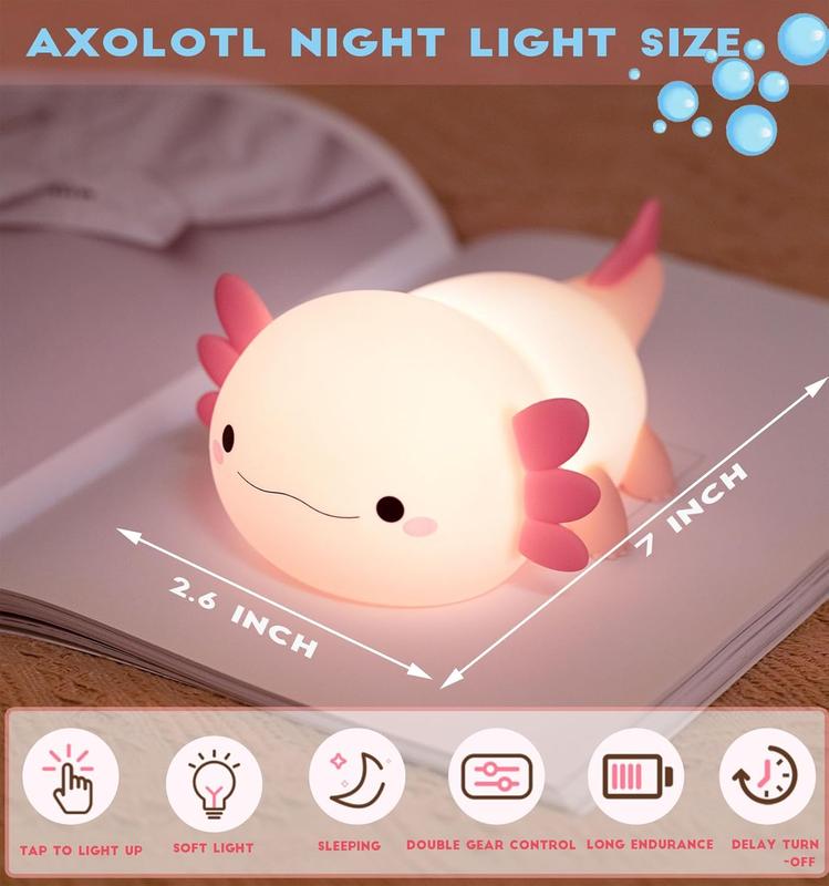 Yudodo Kawaii Axolotl Night Light