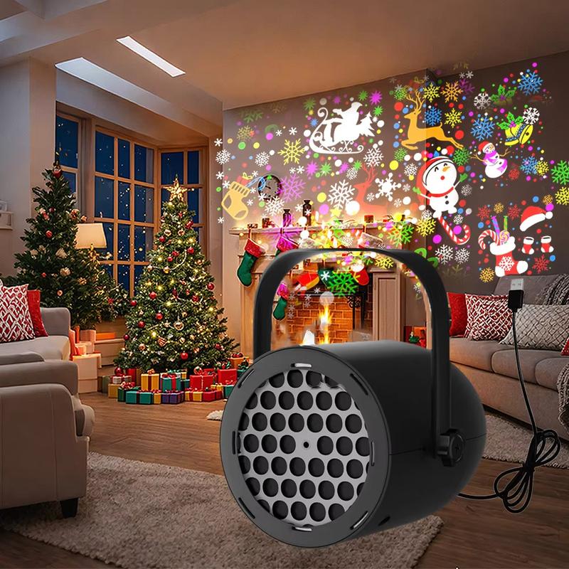 ⭐ LED Christmas Projection Lamp – 16 Patterns of Pure Holiday Magic! 🎄✨