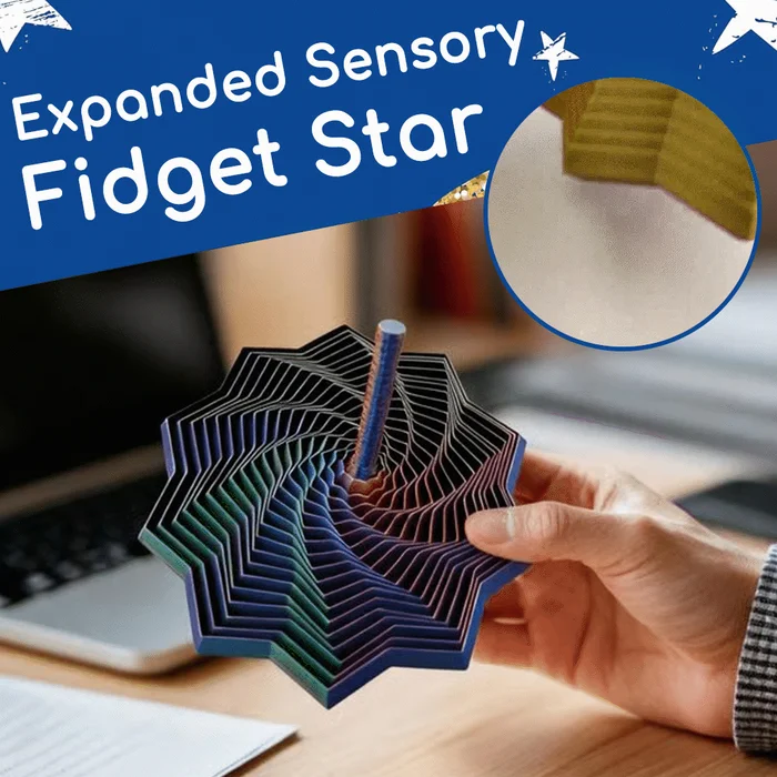 🎁3D Printed Expanded Sensory Fidget Star
