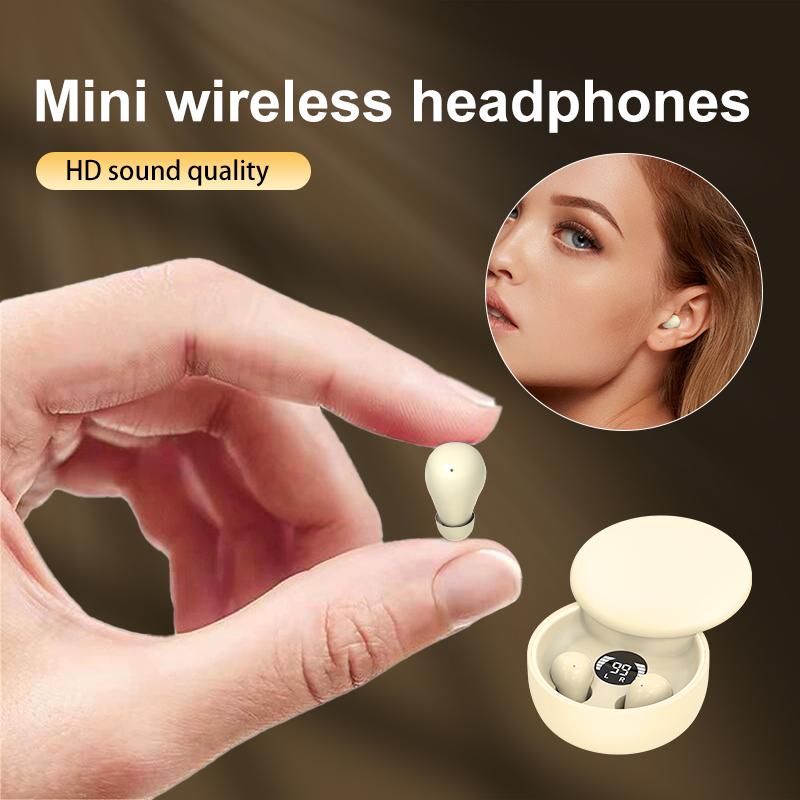 MSHUKCOE Mini Invisible Headphones Bluetooth