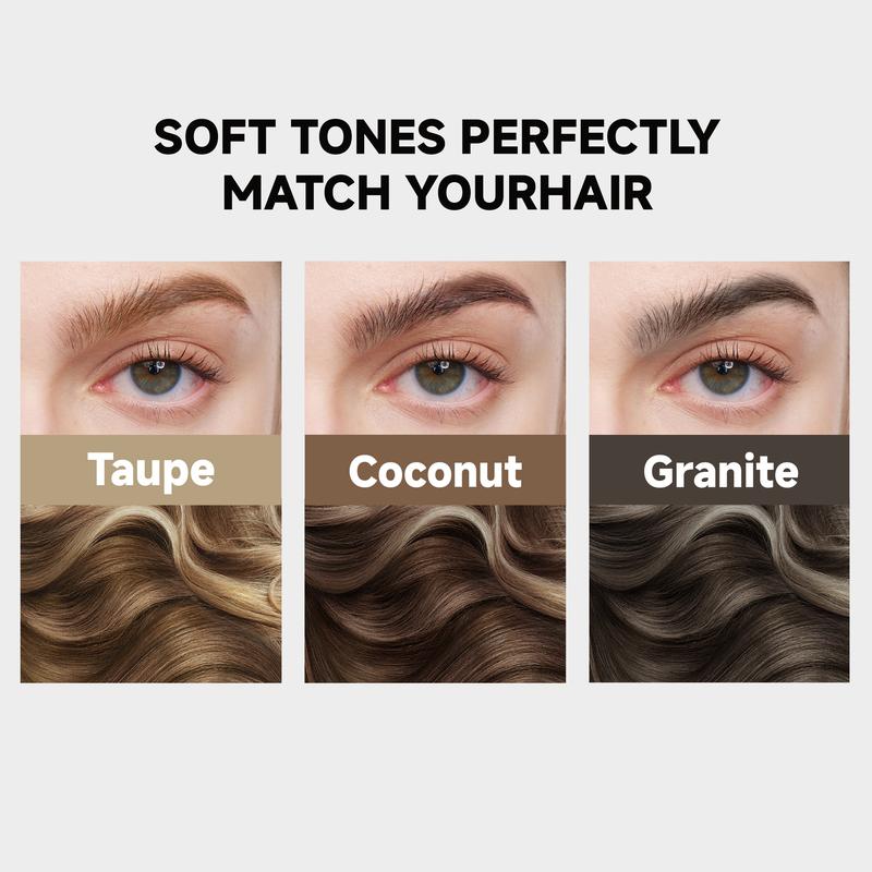 Unicos Eyebrow Angled Brush, Utra-Fine Fibers, Self-Feeding Smooth Application, Long-Lasting Formula for Daily Makeup,