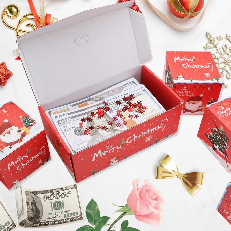 Surprise Gift Box Explosion for Money, Unique Folding Bouncing Red Envelope Gift Box with Confetti, Cash Explosion Luxury Gift Box for Birthday Anniversary Valentine Proposal