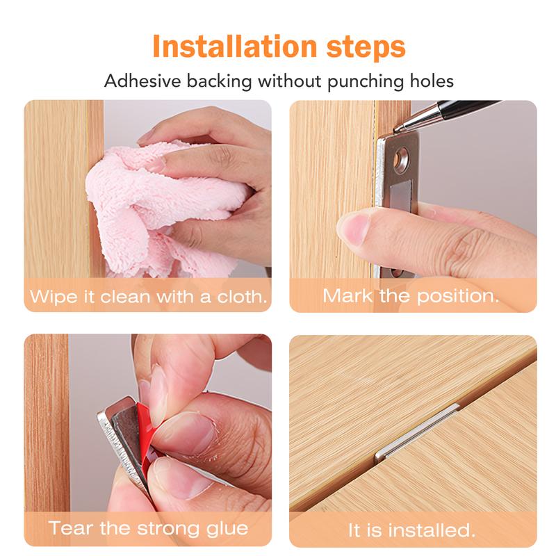 🔥Last Day 49% OFF🔥Cabinet Magnetic Catch without Punching, Versatile for Cabinets, Drawers & Windows