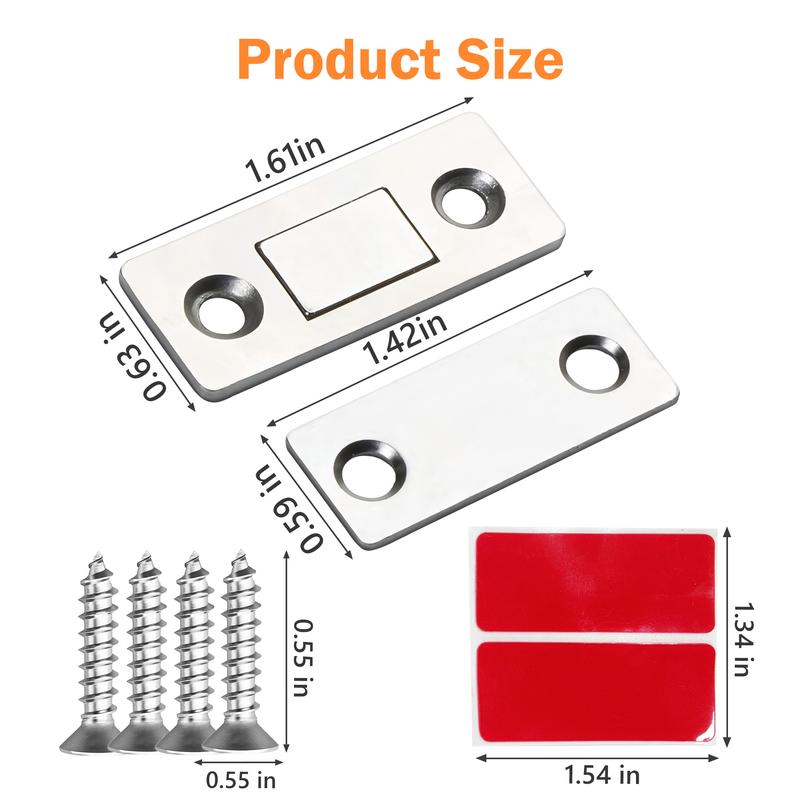 🔥Last Day 49% OFF🔥Cabinet Magnetic Catch without Punching, Versatile for Cabinets, Drawers & Windows