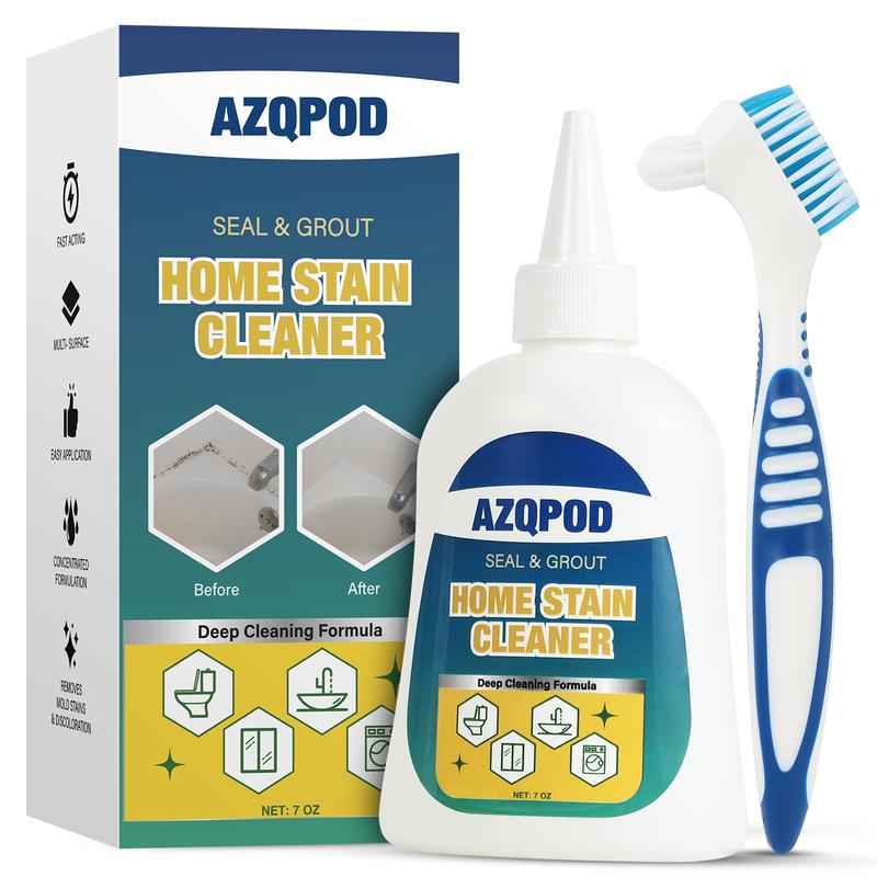 AZQPOD HOME STAIN CLEANER GEL – 7OZ Deep Cleaning Gel for Tile Gaps, Washing Machine Seals, Fridge Rubber, Wall & Shower Stains