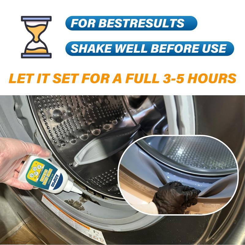 AZQPOD HOME STAIN CLEANER GEL – 7OZ Deep Cleaning Gel for Tile Gaps, Washing Machine Seals, Fridge Rubber, Wall & Shower Stains
