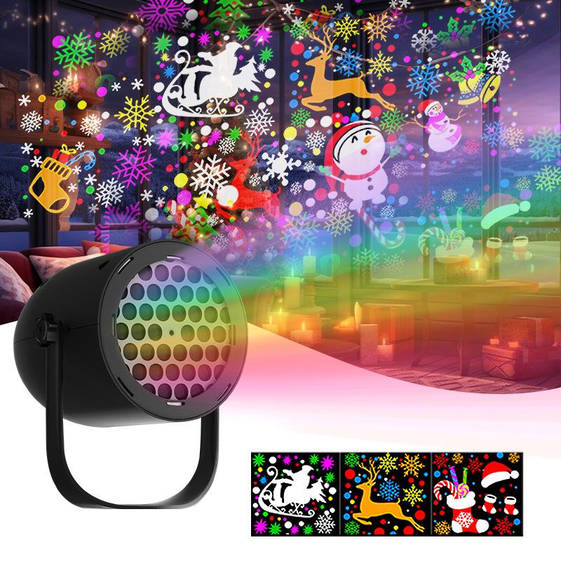 Joytutus LED Christmas Projection Lamp 5V/1A with 16 Patterns USB Powered