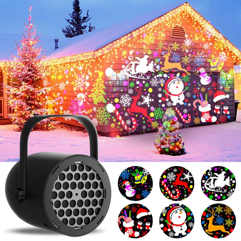 Joytutus LED Christmas Projection Lamp 5V/1A with 16 Patterns USB Powered