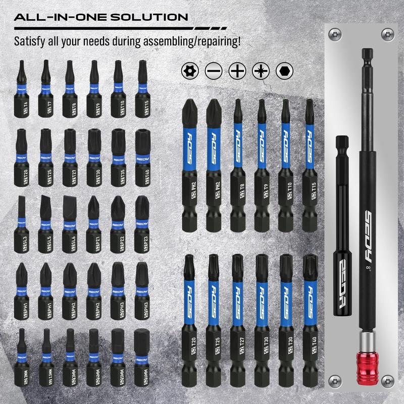 80-Piece Magnetic Impact Nut Driver Set Metric & SAE with Socket Adapters