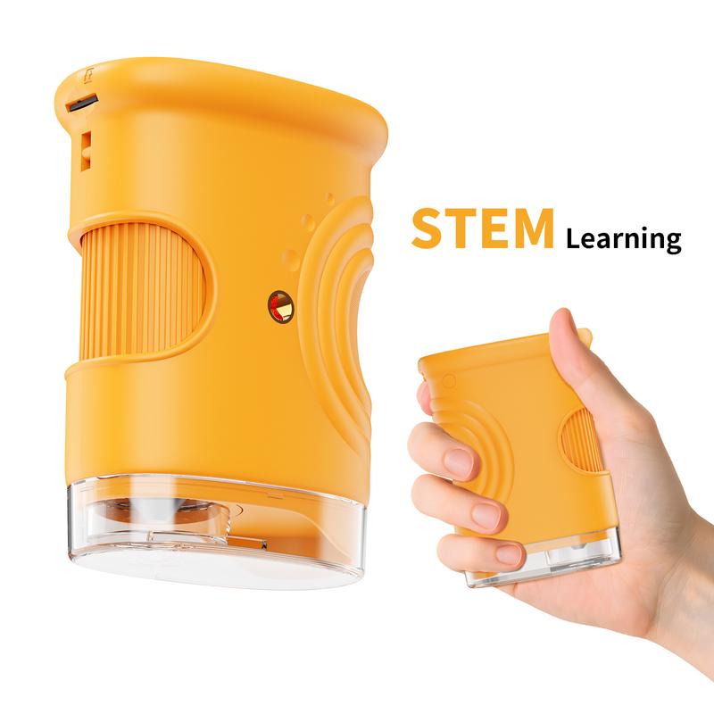 1000X Handheld Digital Microscope with 4K 2'' IPS Screen, Educational Science Toy,