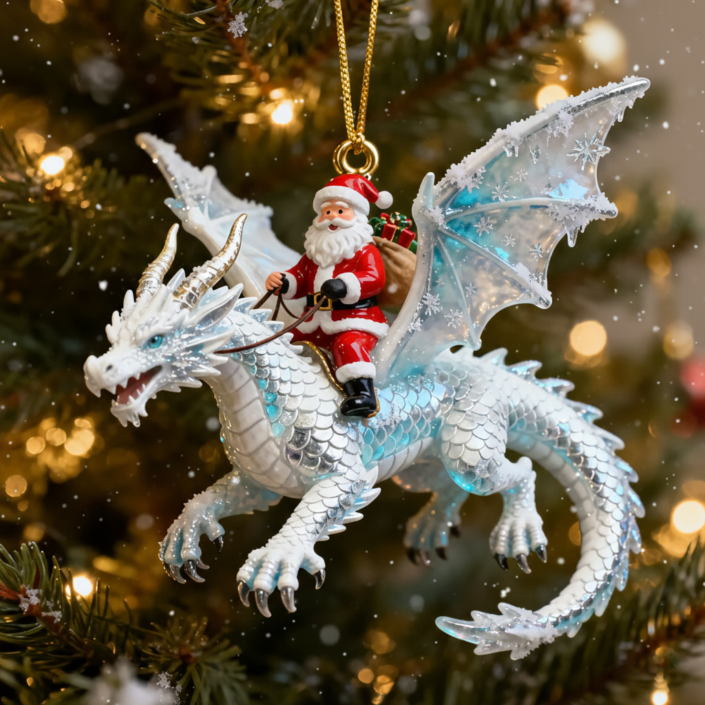Santa’s Dragon Riders Ornament Collection🐉🎄