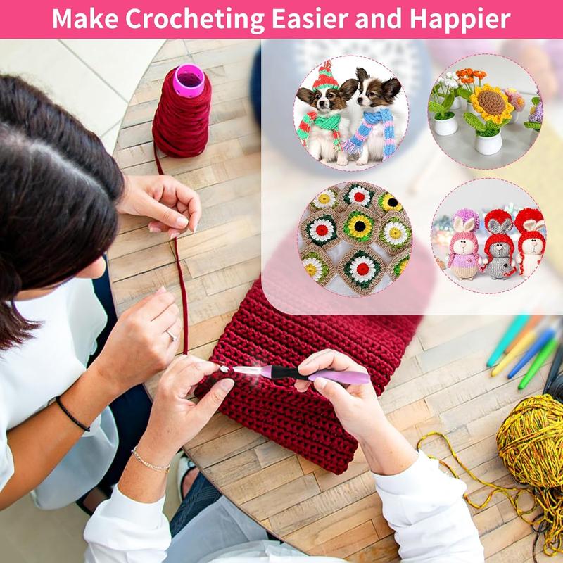 💡 The LumiGlow Lighted Crochet Hook Set: Ultimate Comfort, 24/7 Clarity
