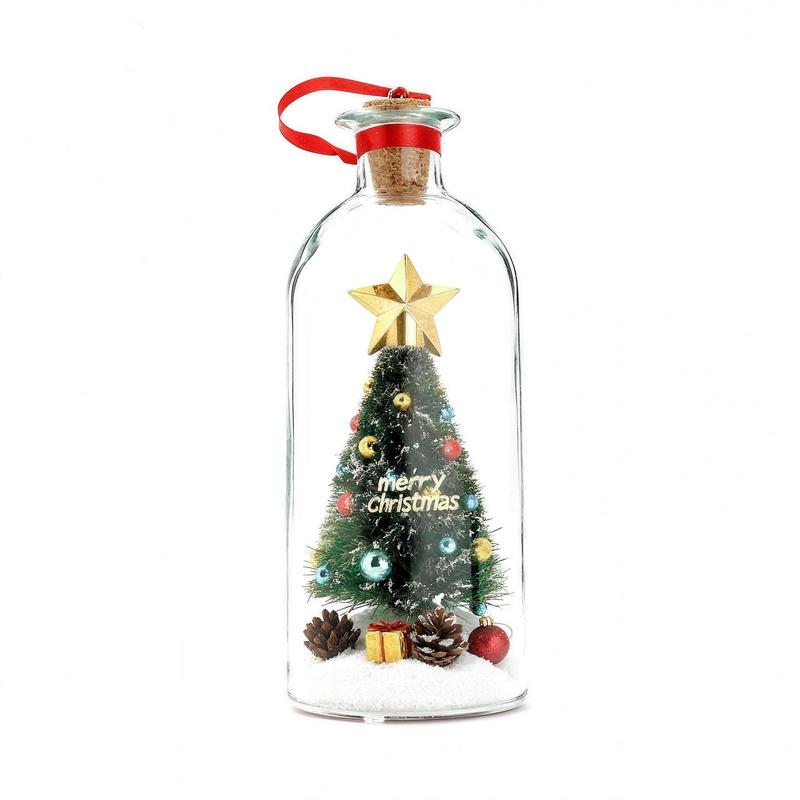 🎁Forever Voice Recordable Christmas Tree Bottle – Personalized Message Ornament That Saves Voices Forever