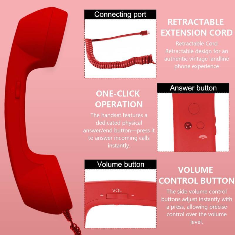 📞 The Retro Choice Bluetooth Handset: Classic Comfort, Modern Connection
