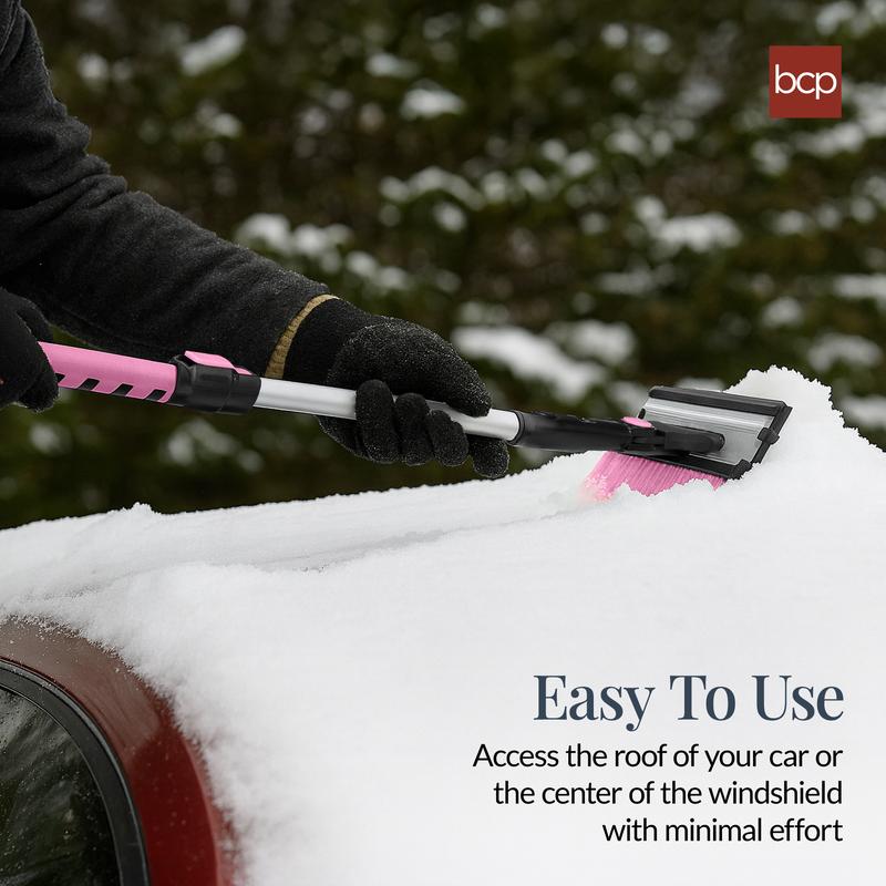❄️ BCP 3-in-1 Extendable Snow Brush & Ice Scraper: The Ultimate Winter Tool