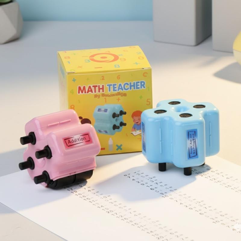 ✏️ The 4-in-1 Math Stamp Roller: Instant Math Practice Made Fun!