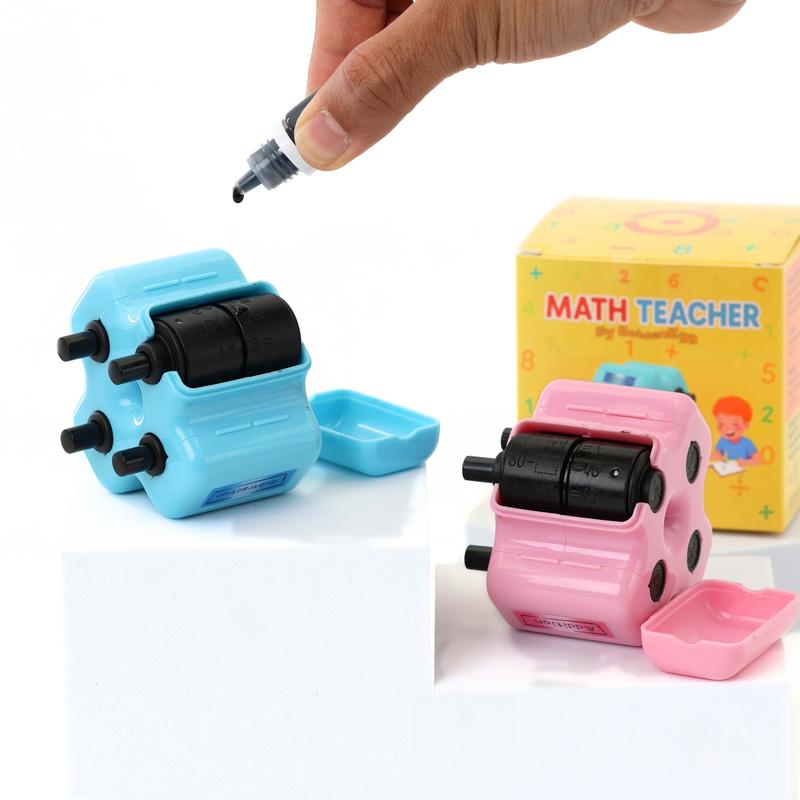 ✏️ The 4-in-1 Math Stamp Roller: Instant Math Practice Made Fun!