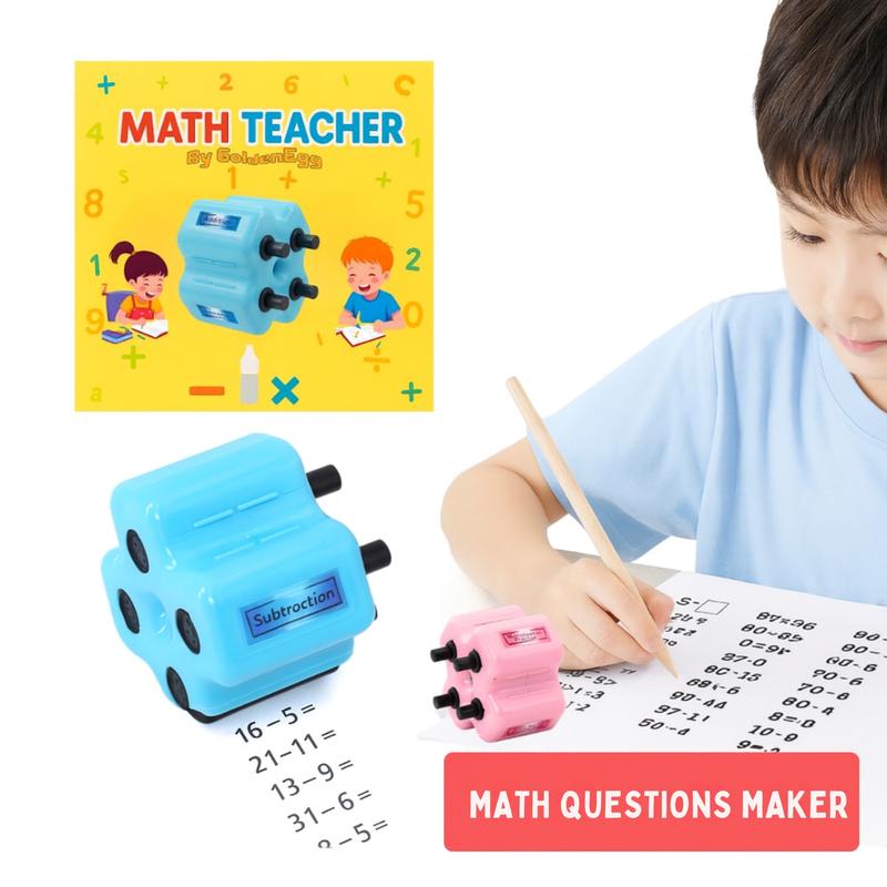 ✏️ The 4-in-1 Math Stamp Roller: Instant Math Practice Made Fun!