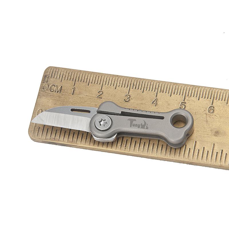 🦴 The Titanium Bone Mini Folding Pocket Knife: Ultra-Compact EDC