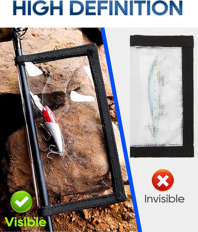 UCEC Fishing Lure Wraps(4pack), Lure Shield, Keeps Fishing Safe, Premium Clear Puncture-Resistant PVC,