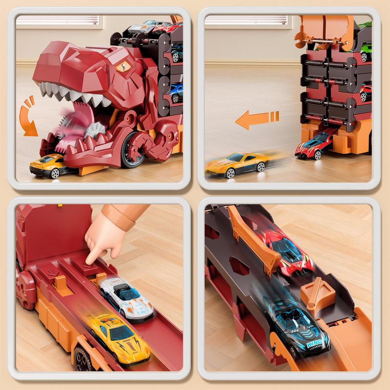 🦖 Mega-Haul Dinosaur Transport Truck: The Ultimate 3-in-1 Action Set for Boys