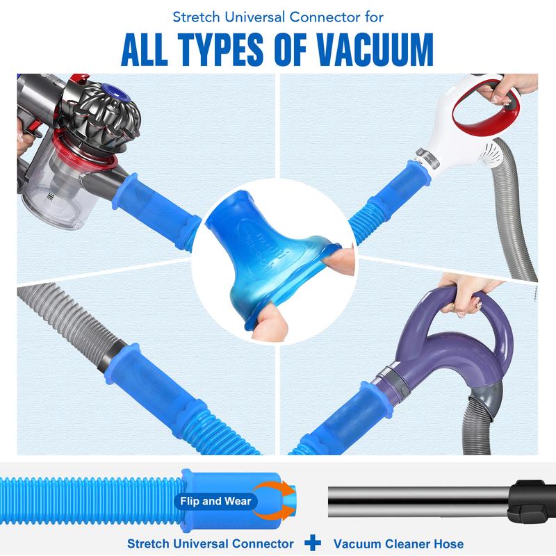 Sealegend Dryer Vent Cleaner kit Dryer Lint Vacuum Attachment with Stretch Universal Connector,