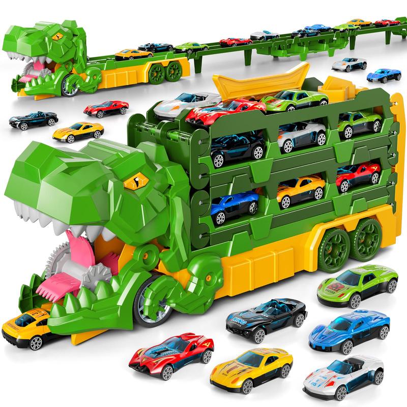 🦖 Mega-Haul Dinosaur Transport Truck: The Ultimate 3-in-1 Action Set for Boys