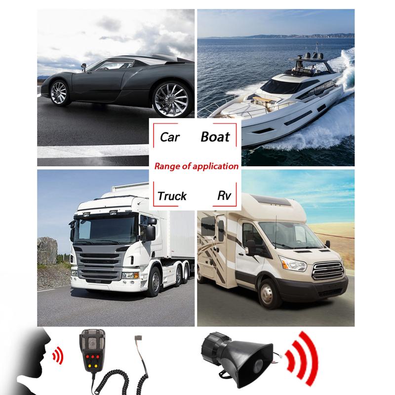 📢7-Tone Car Warning Siren & Mic PA System: Unmatched 200dB Power for Any 12V Vehicle.