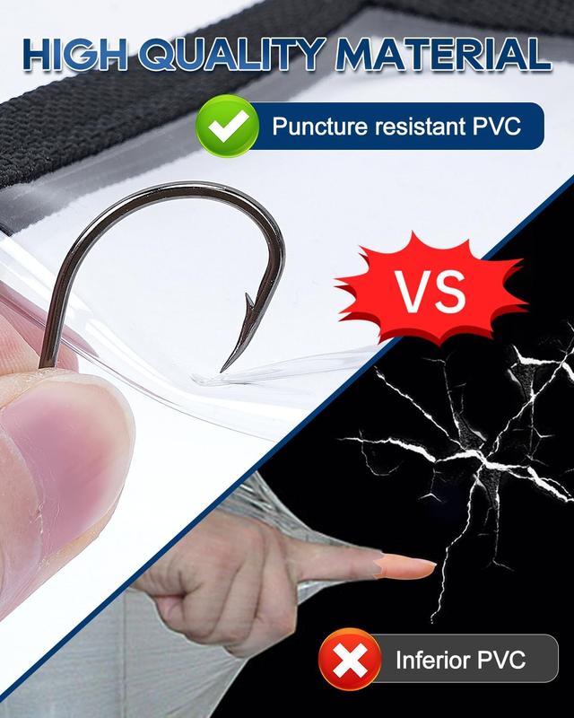 UCEC Fishing Lure Wraps(4pack), Lure Shield, Keeps Fishing Safe, Premium Clear Puncture-Resistant PVC,