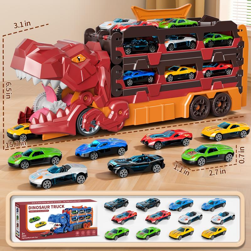 🦖 Mega-Haul Dinosaur Transport Truck: The Ultimate 3-in-1 Action Set for Boys