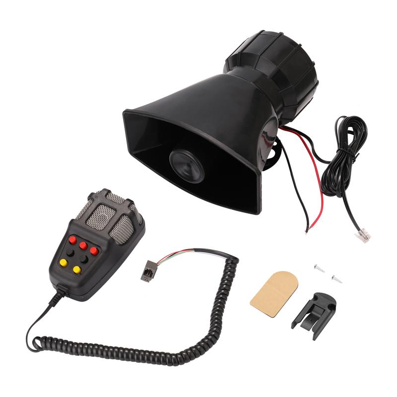 📢7-Tone Car Warning Siren & Mic PA System: Unmatched 200dB Power for Any 12V Vehicle.