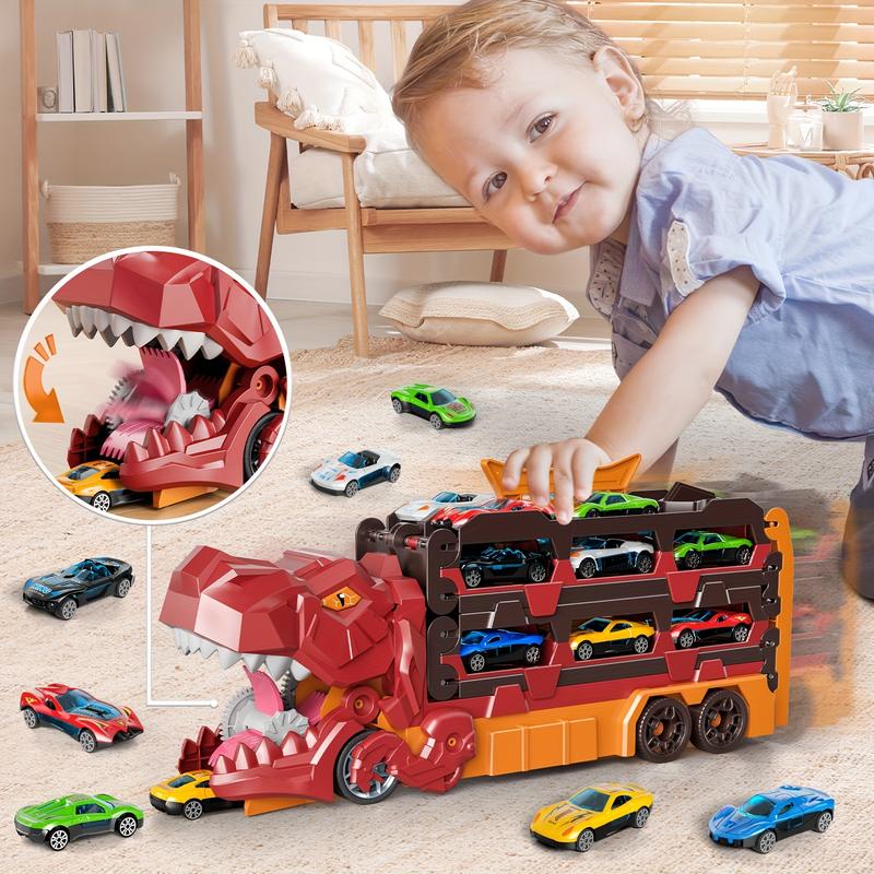 🦖 Mega-Haul Dinosaur Transport Truck: The Ultimate 3-in-1 Action Set for Boys