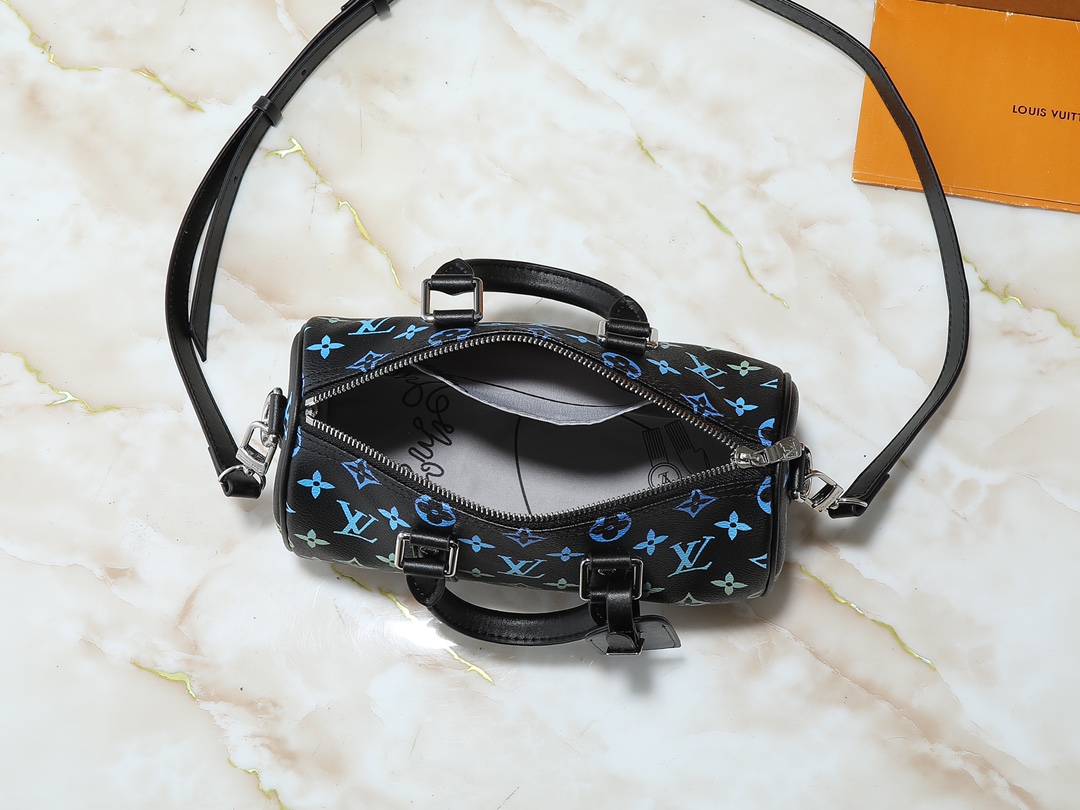 Luxury Designer Bag Women's Fashion Bag Gradient Rainbow Black Handbag Concentrated leather handle detachable shoulder strap