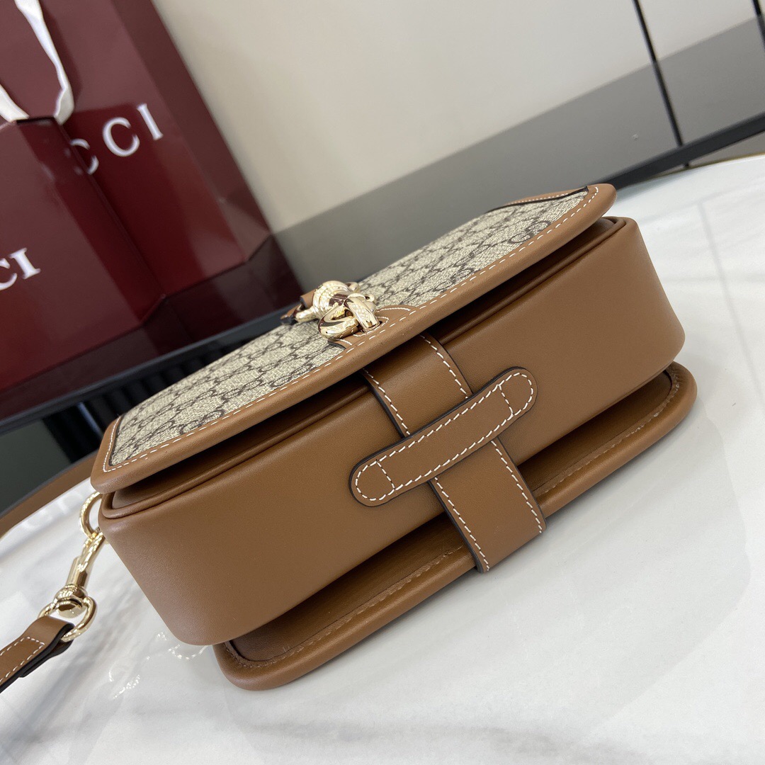 Luxury designer bag Women's fashion bag Apricot brown Gucci top counter quality