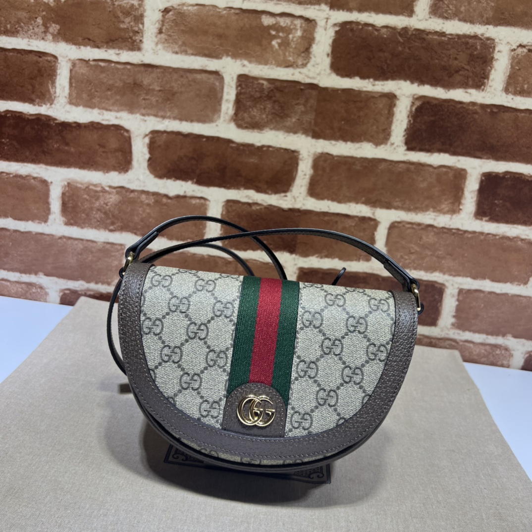 Luxury designer bag Women's fashion bag brown Gucci top counter quality