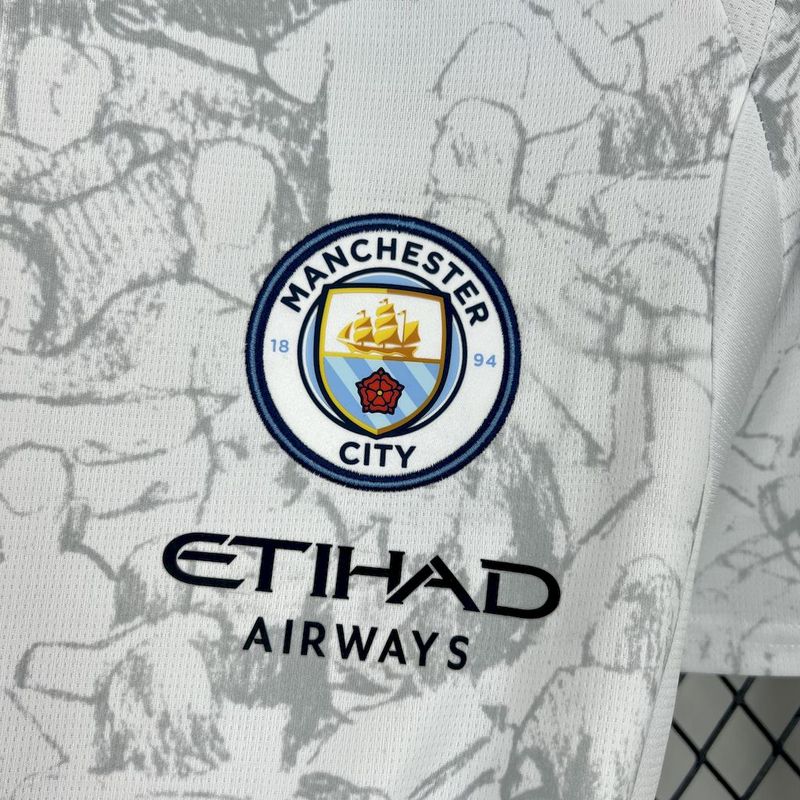 25-26 Manchester City white 1:1 Thai Quality Football Shirt