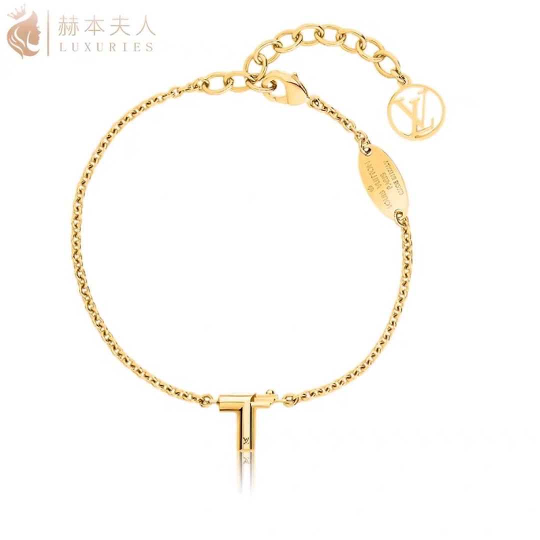 Luxury designer bracelet Letter high-end thick gold plating elegant intellectual atmosphere all matching style high quality