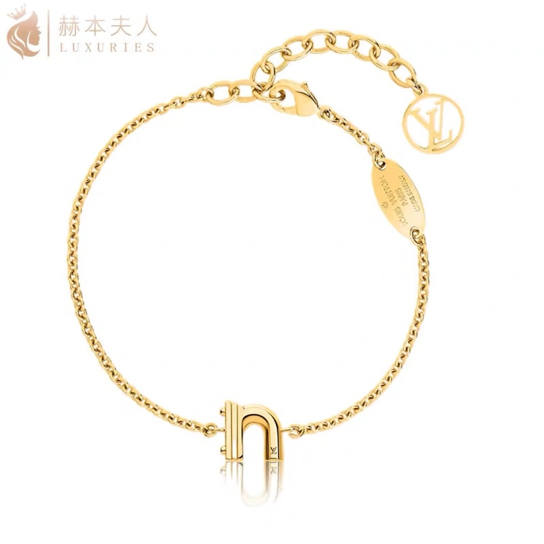 Luxury designer bracelet Letter high-end thick gold plating elegant intellectual atmosphere all matching style high quality