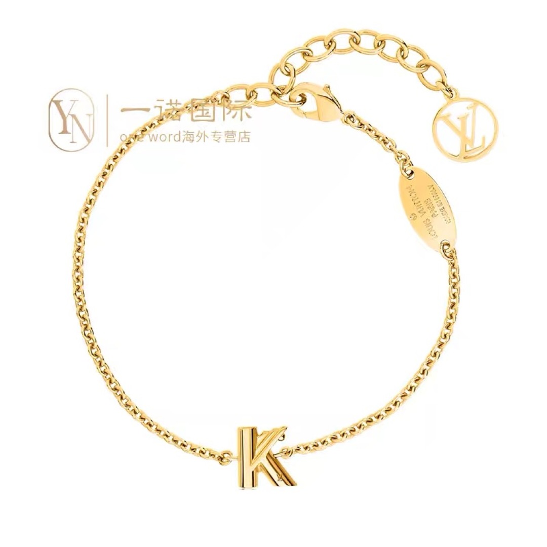 Luxury designer bracelet Letter high-end thick gold plating elegant intellectual atmosphere all matching style high quality