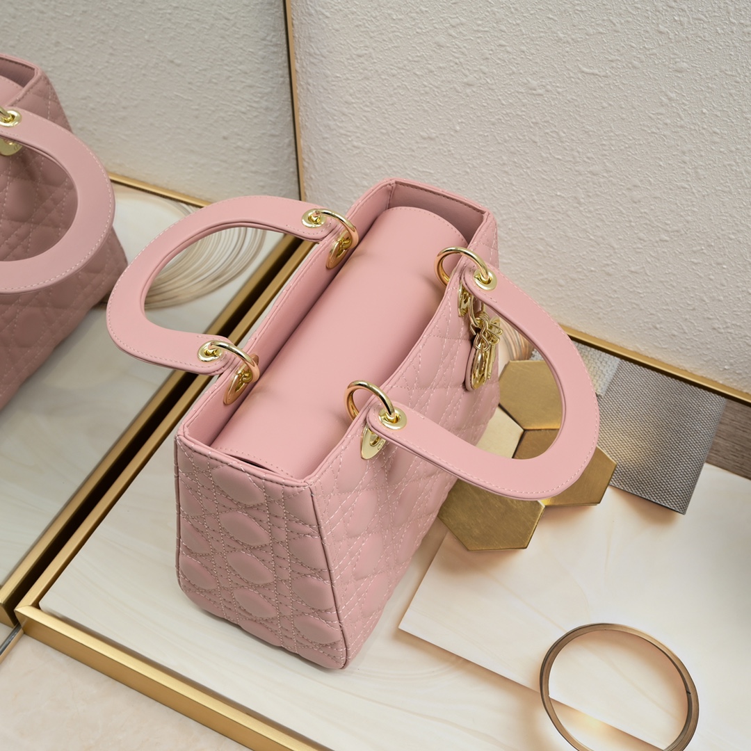 Luxury Designer Bag Women's Fashion bag pink Five check sheepskin shoulder bag Classic single shoulder crossbody detachable leather strap feel soft ultra-delicate fashion simple design