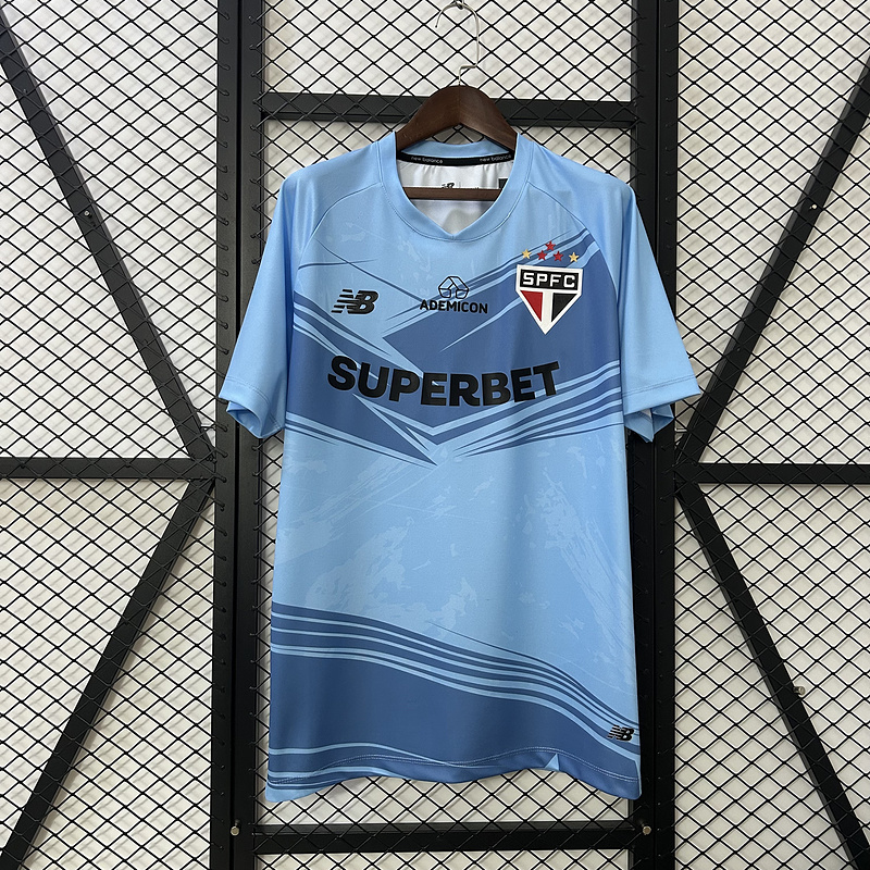 25-26 Sao Paulo blue training jersey 1:1 Thai Quality football shirt