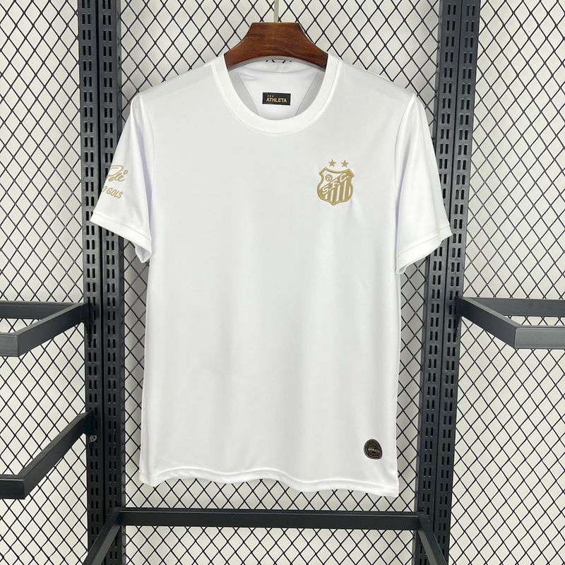 25-26 Santos White Jersey  1:1 Thai Quality Football Shirt